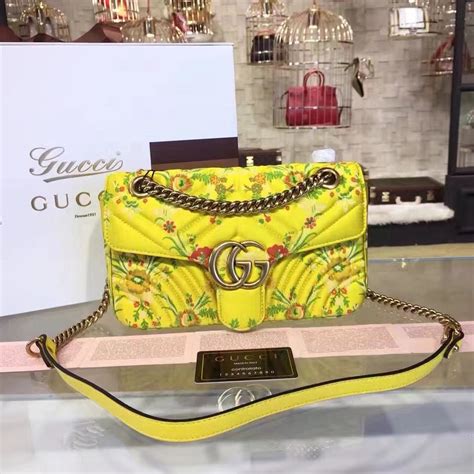 fake flower gucci bag